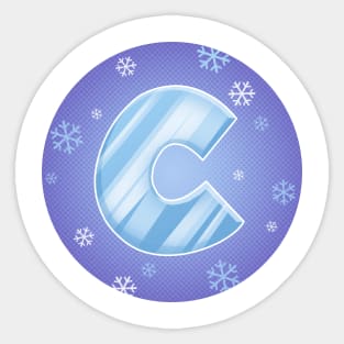 C is for cold! Sticker